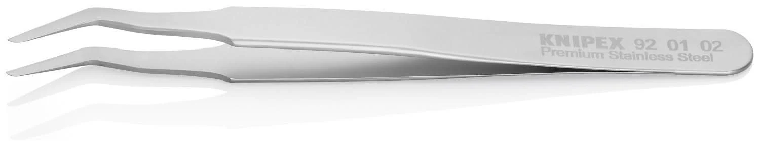 Knipex 92 01 02 Premium Stainless Steel Positioning Tweezers-35&deg;Angled-SMD - Image 3