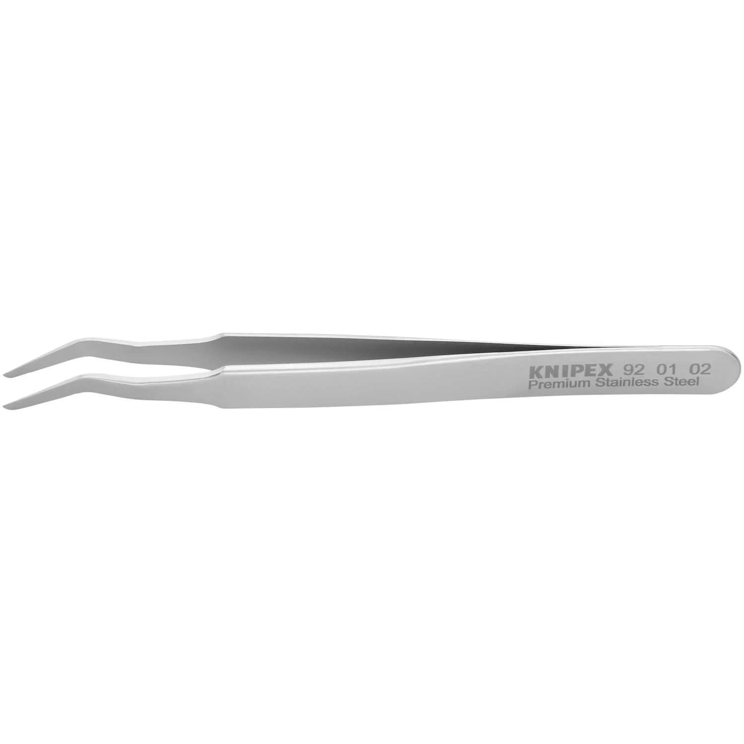 Knipex 92 01 02 Premium Stainless Steel Positioning Tweezers-35&deg;Angled-SMD - Image 1