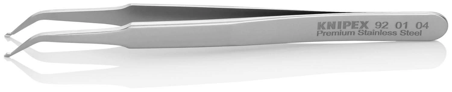 Knipex 92 01 04 Premium Stainless Steel Positioning Tweezers-45&deg;Angled-SMD - Image 2