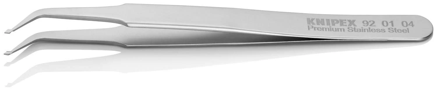 Knipex 92 01 04 Premium Stainless Steel Positioning Tweezers-45&deg;Angled-SMD - Image 3