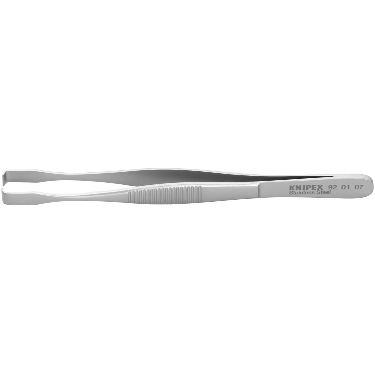Knipex 92 01 07 Stainless Steel Positioning Tweezers-90&deg; Angled - Image 1