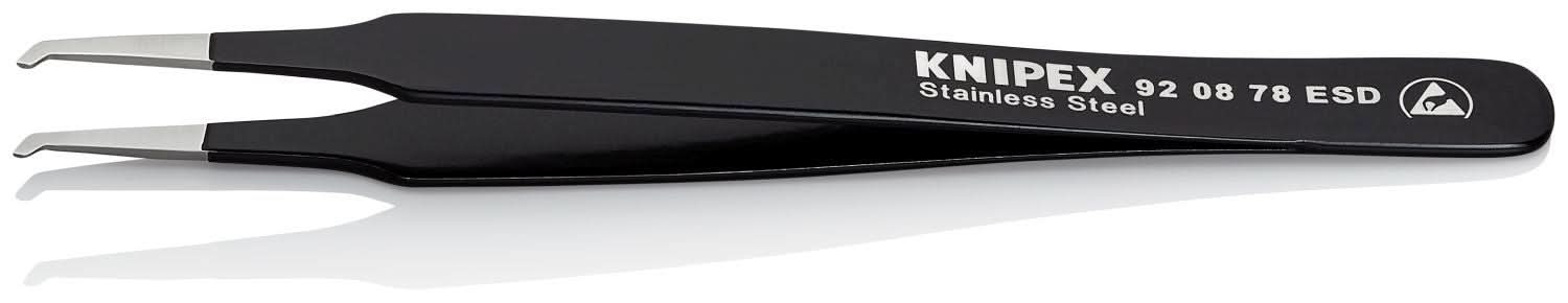 Knipex 92 08 78 ESD Stainless Steel Positioning Tweezers-ESD-SMD - Image 3