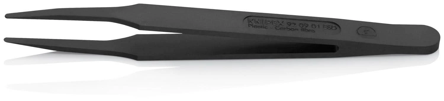 Knipex 92 09 01 ESD Plastic Gripping Tweezers-Blunt Tips-ESD - Image 3