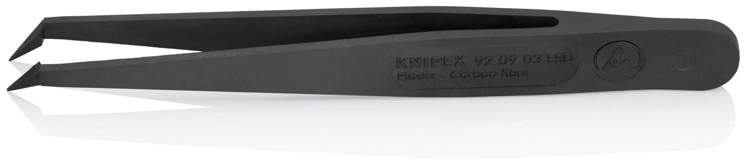 Knipex 92 09 03 ESD Plastic Gripping Tweezers-Pointed Tips-ESD - Image 2