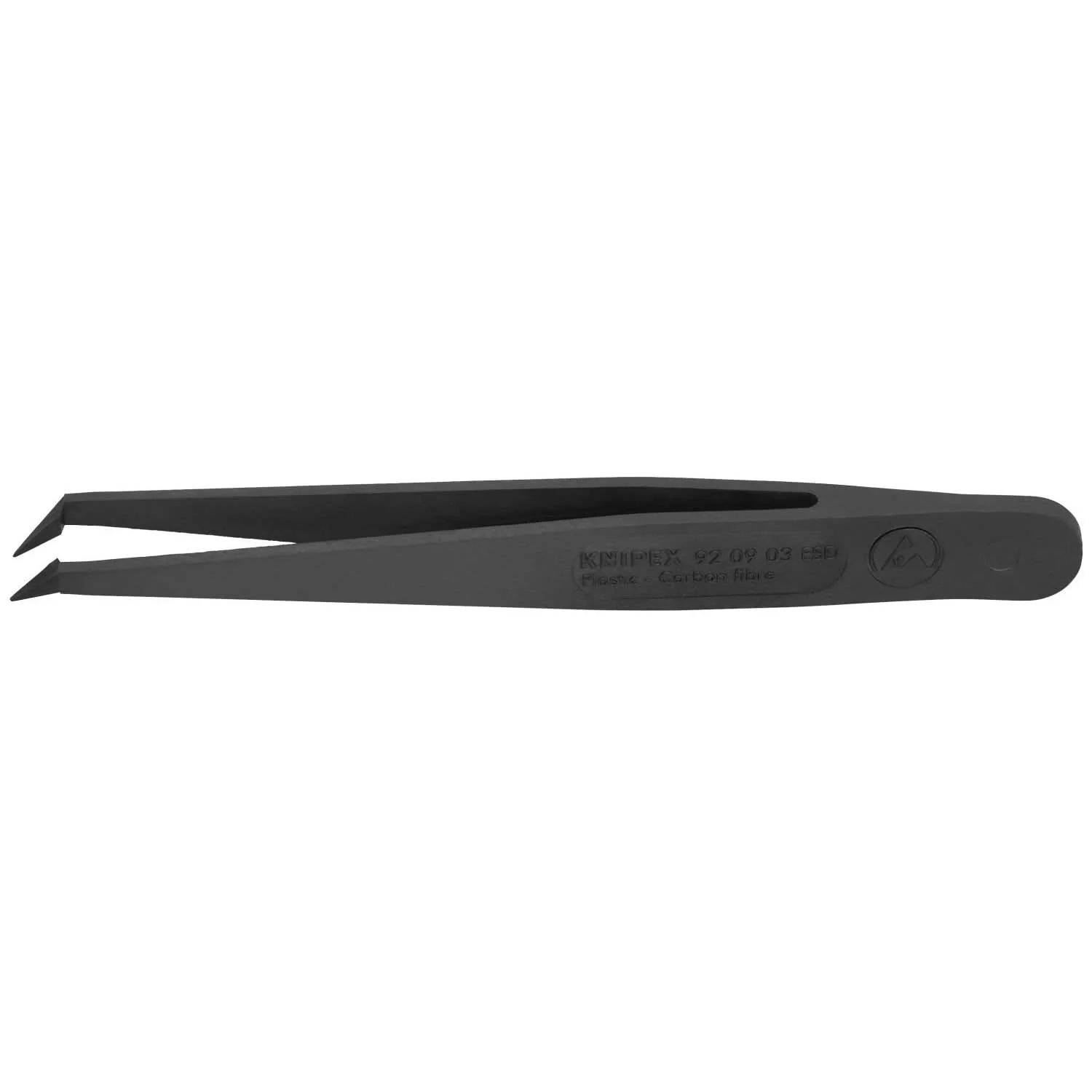 Knipex 92 09 03 ESD Plastic Gripping Tweezers-Pointed Tips-ESD - Image 1