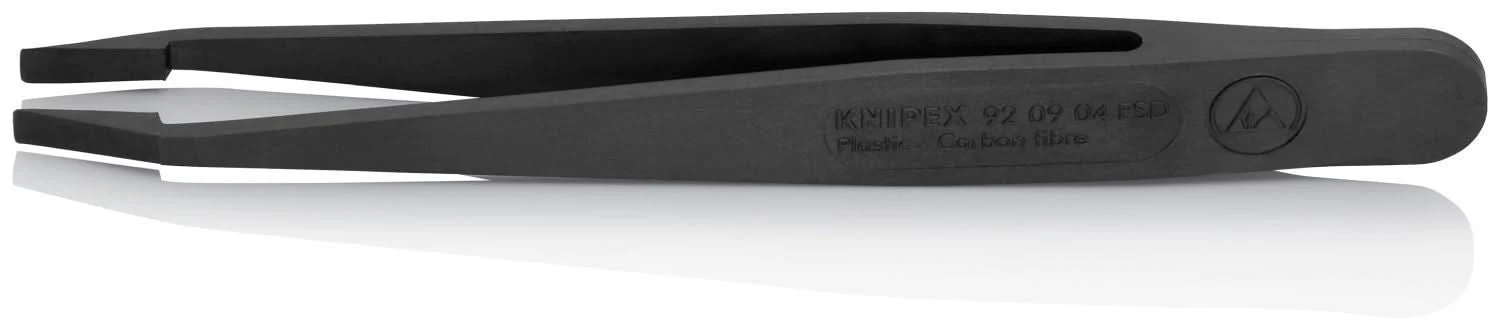 Knipex 92 09 04 ESD Plastic Gripping Tweezers-Blunt Tips-ESD - Image 2