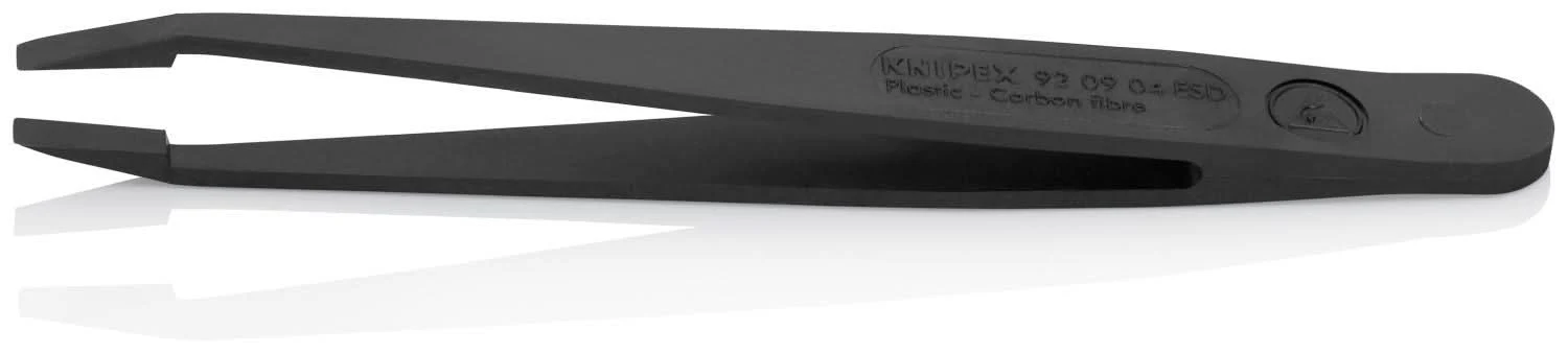 Knipex 92 09 04 ESD Plastic Gripping Tweezers-Blunt Tips-ESD - Image 3