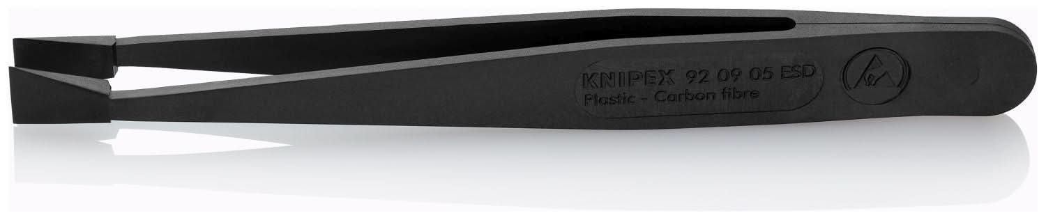 Knipex 92 09 05 ESD Plastic Gripping Tweezers-Blunt Tips-ESD - Image 2