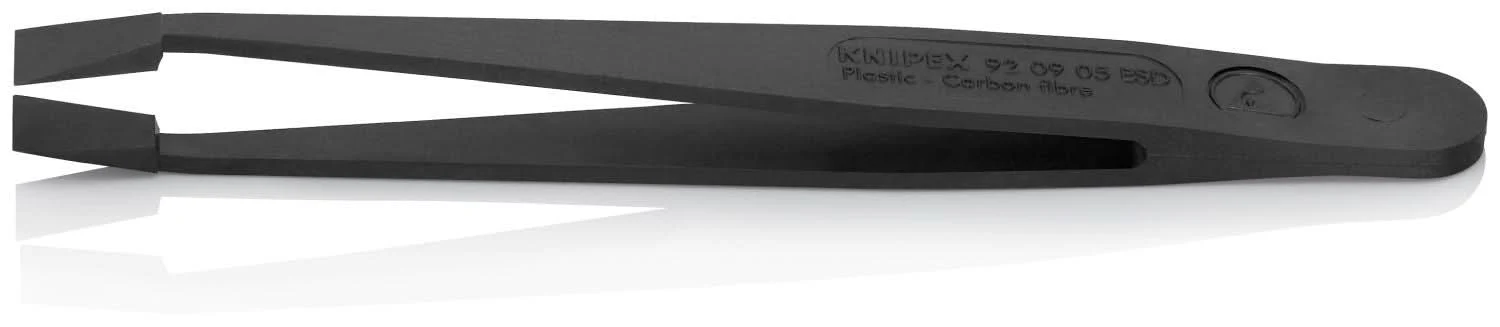 Knipex 92 09 05 ESD Plastic Gripping Tweezers-Blunt Tips-ESD - Image 3