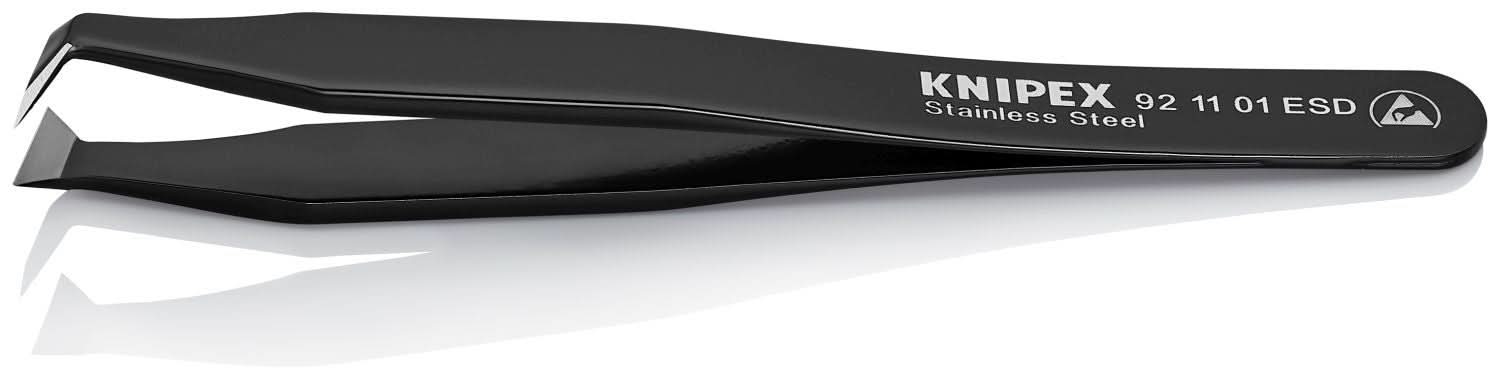 Knipex 92 11 01 ESD Stainless Steel Cutting Tweezers-35&deg;Angled-ESD - Image 3