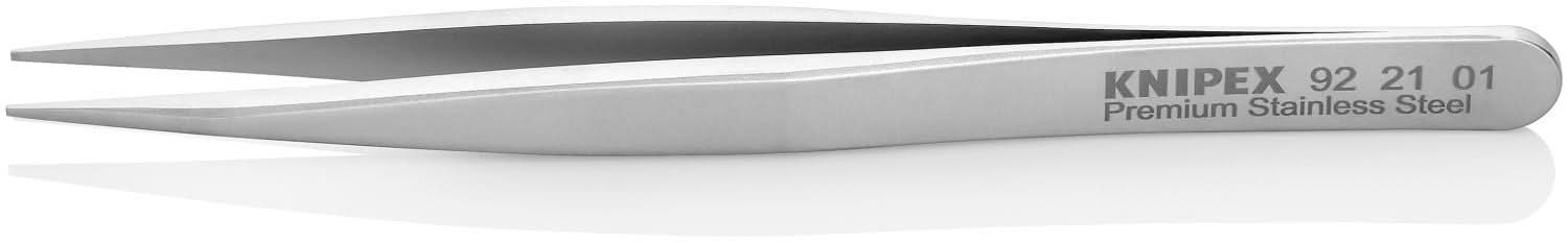 Knipex 92 21 01 Premium Stainless Steel Gripping Tweezers-Pointed Tips - Image 2