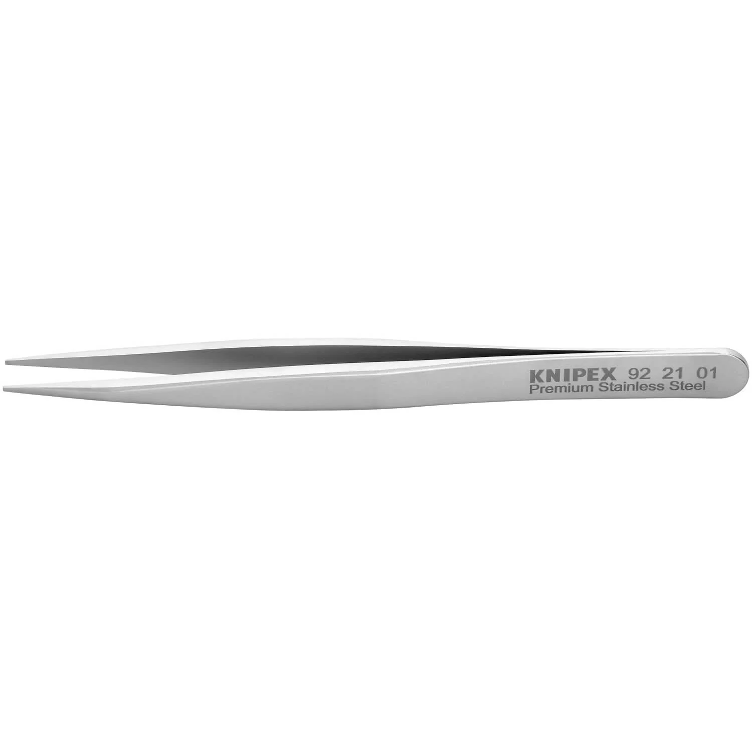 Knipex 92 21 01 Premium Stainless Steel Gripping Tweezers-Pointed Tips - Image 1