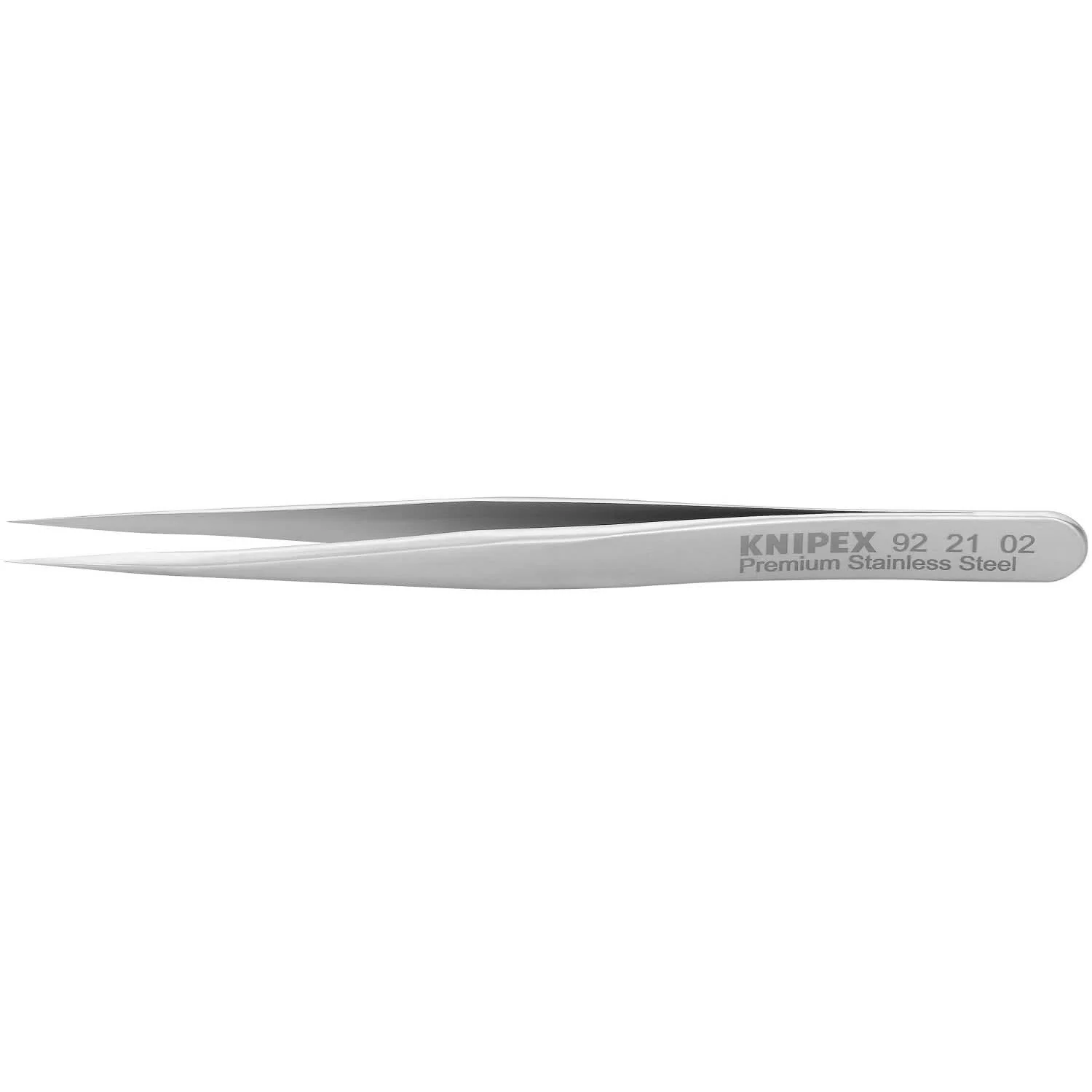 Knipex 92 21 02 Premium Stainless Steel Gripping Tweezers-Needle-Point Tips - Image 1