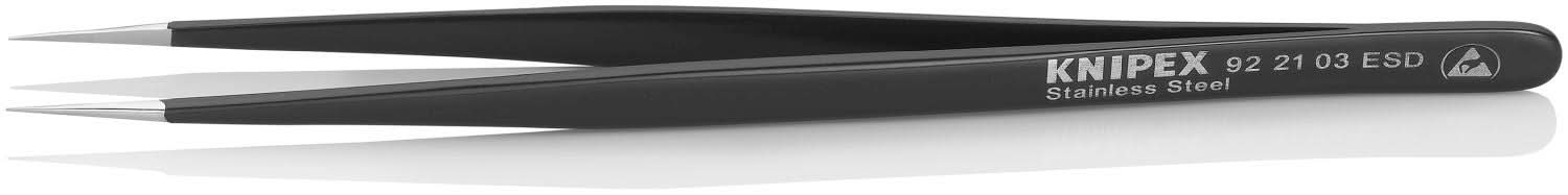 Knipex 92 21 03 Premium Stainless Steel Gripping Tweezers-Needle-Point Tips - Image 3