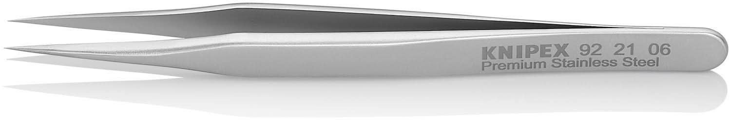 Knipex 92 21 06 Premium Stainless Steel Gripping Tweezers Needle-Point Tips - Image 2