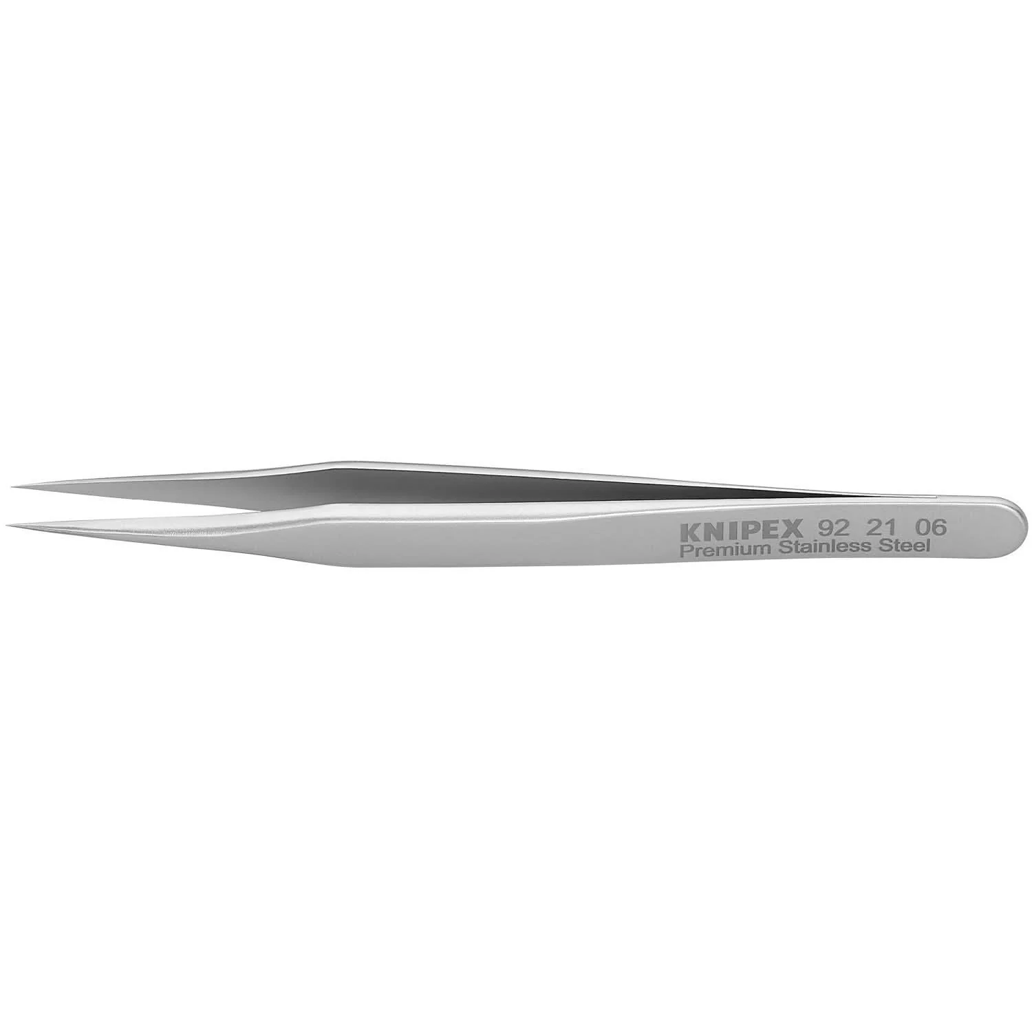Knipex 92 21 06 Premium Stainless Steel Gripping Tweezers Needle-Point Tips - Image 1