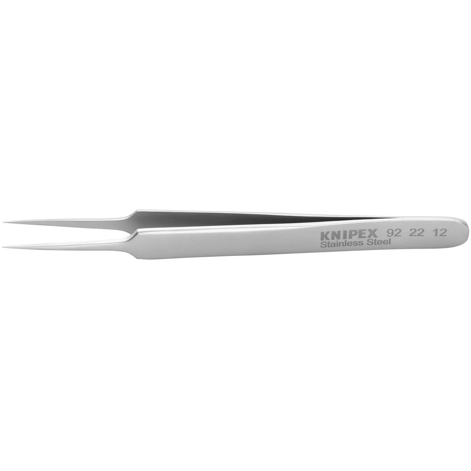 Knipex 92 22 12 Stainless Steel Gripping Tweezers-Needle Point Tips - Image 1