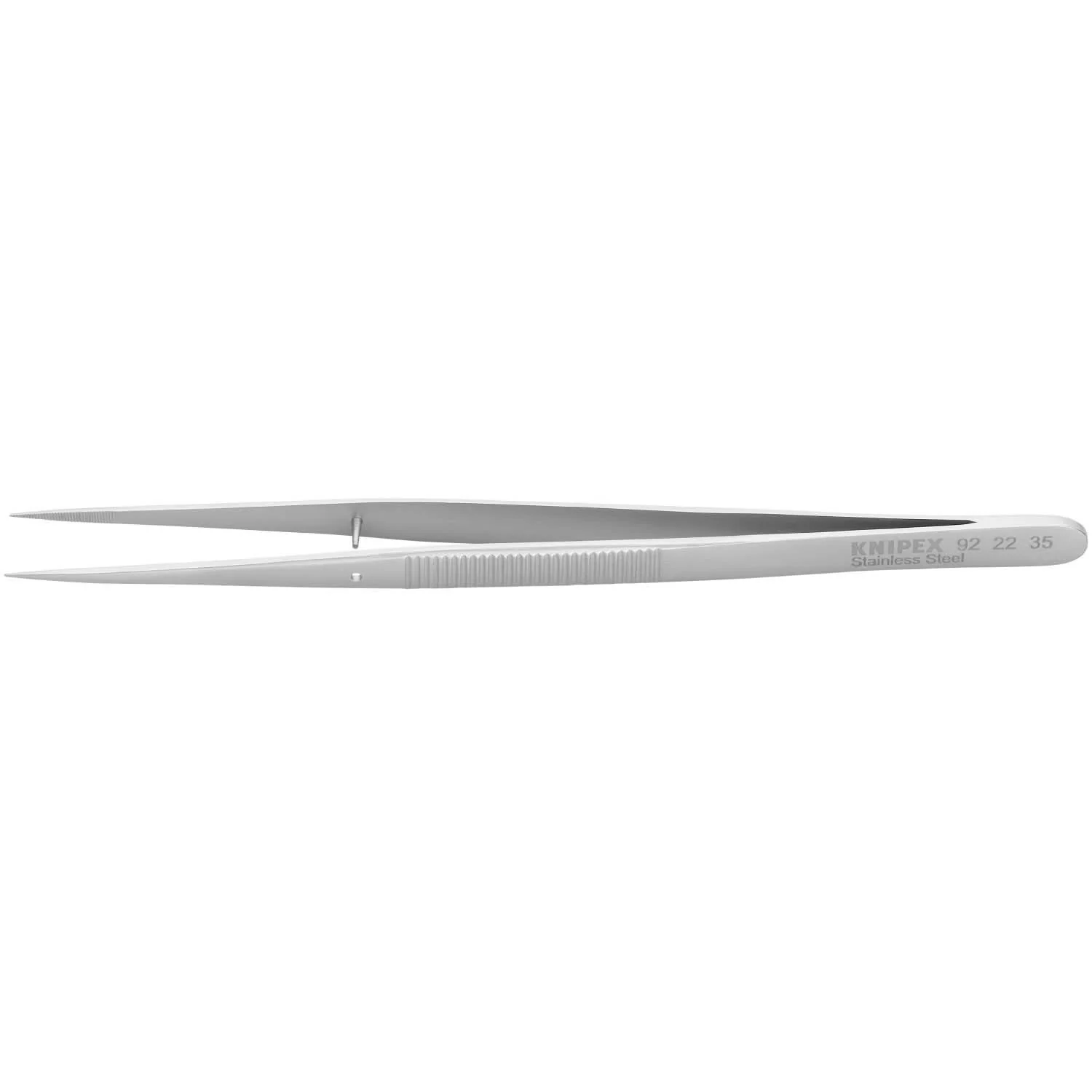 Knipex 92 22 35 Stainless Steel Gripping Tweezers-Pointed Tips - Image 1