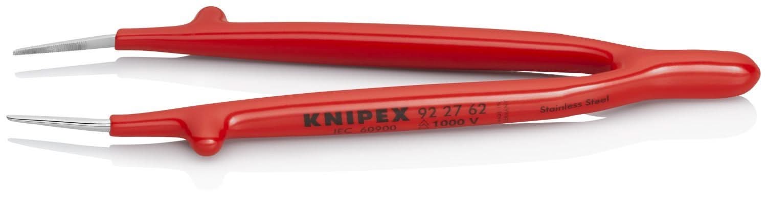 Knipex 92 27 62 Stainless Steel Gripping Tweezers-Pointed Tips-1000V Insulated - Image 2