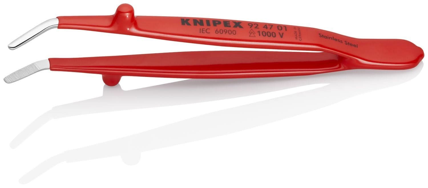 Knipex 92 47 01 Stainless Steel Gripping-30&deg;Angled Tweezers-1000V Insulated - Image 3