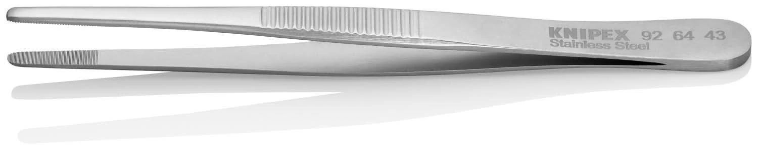 Knipex 92 64 43 Stainless Steel Gripping Tweezers-Blunt Tips - Image 3