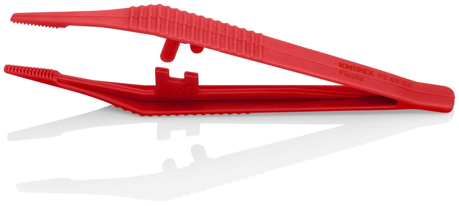 Knipex 92 69 84 Plastic Gripping Tweezers-Blunt Tips-ESD - Image 3