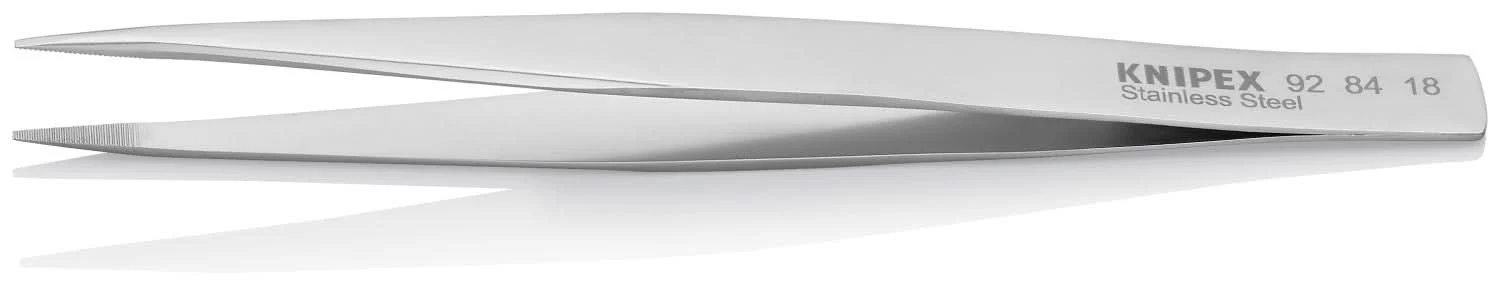 Knipex 92 84 18 Stainless Steel Gripping Tweezers-Blunt Tips - Image 3