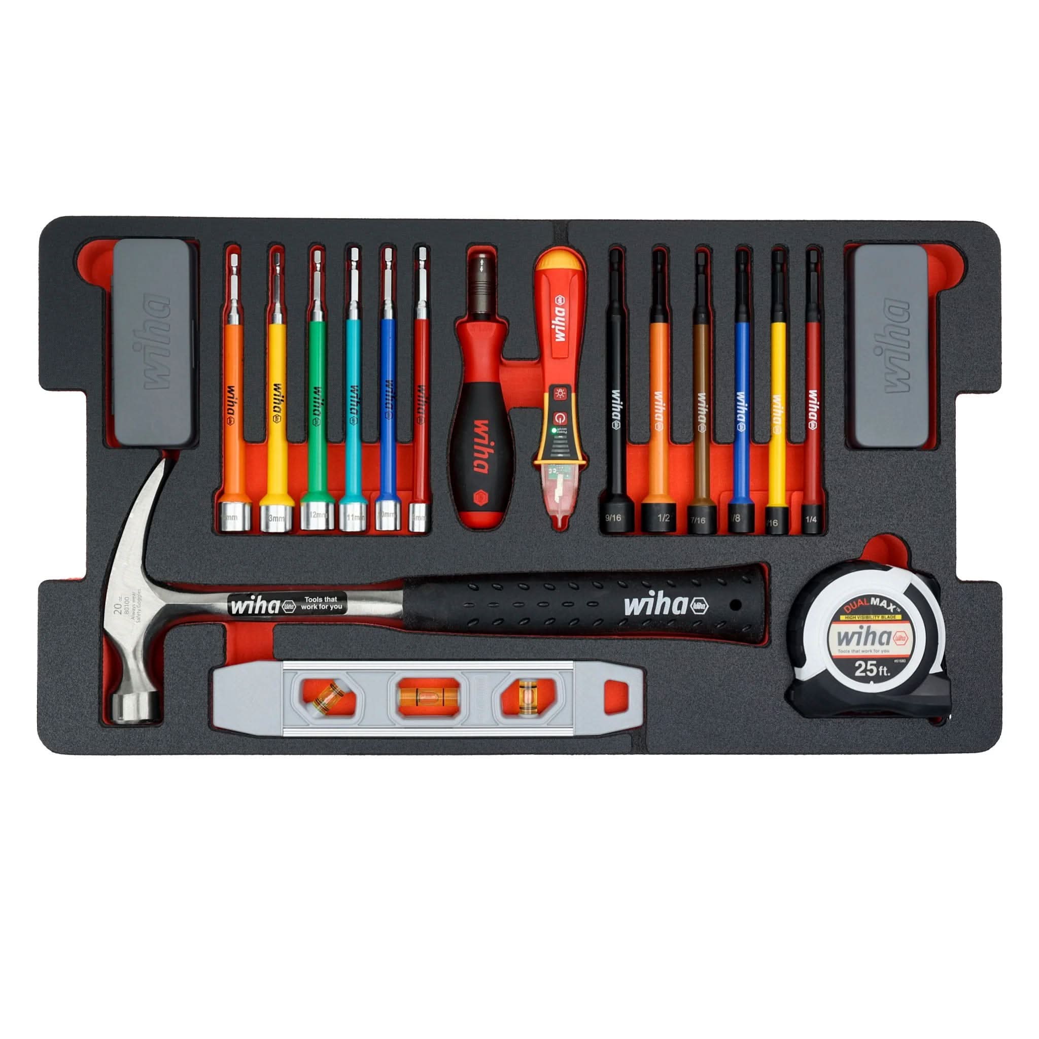 Wiha 92100 194-Piece Premium Tool Kit w/ Rolling Tool Box - Image 3
