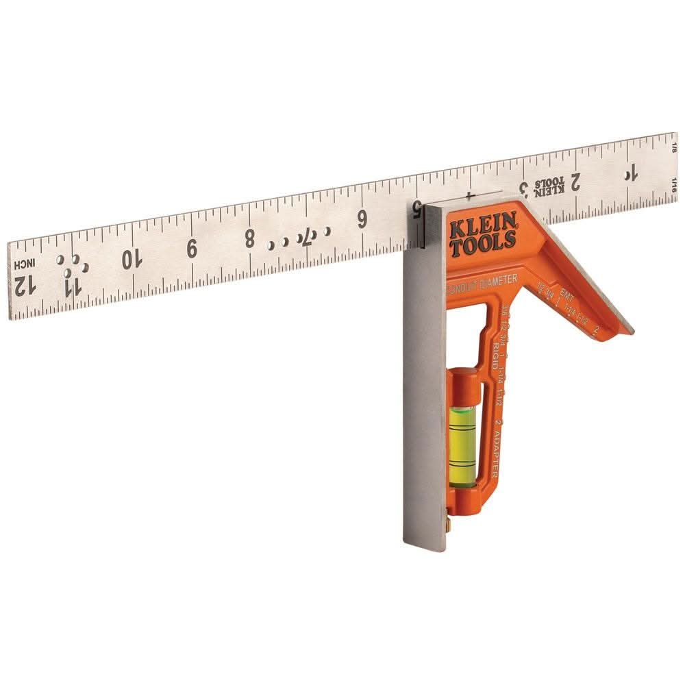 Klein Tools 935CSEL Electrician's 12 in. Combination Square - Image 3