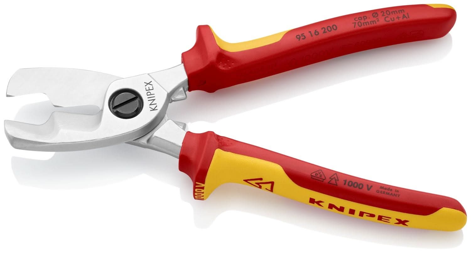 Knipex 95 16 200 Cable Shears-1000V Insulated - Image 3