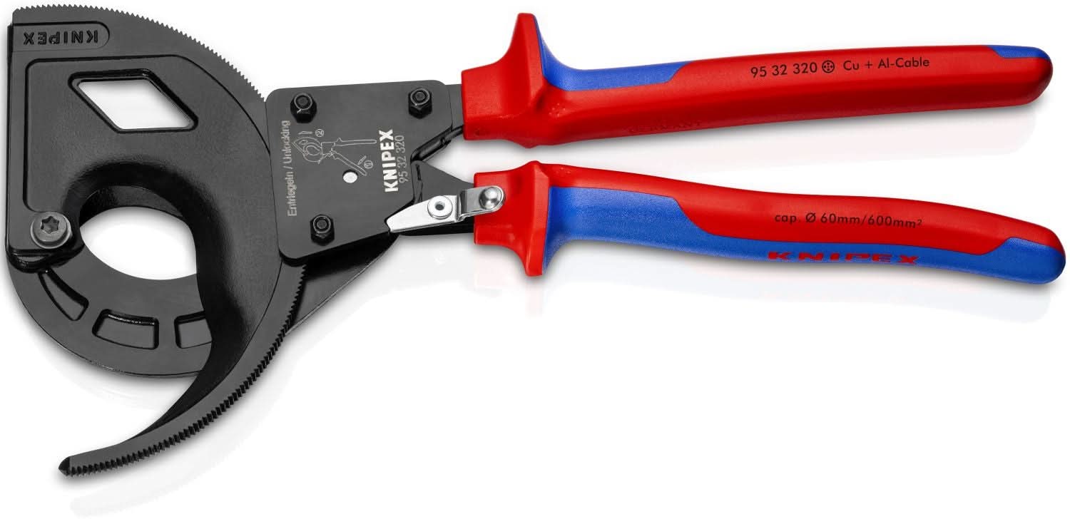 Knipex 95 32 320 3 Stage Drive Ratcheting Cable Cutter - Image 2