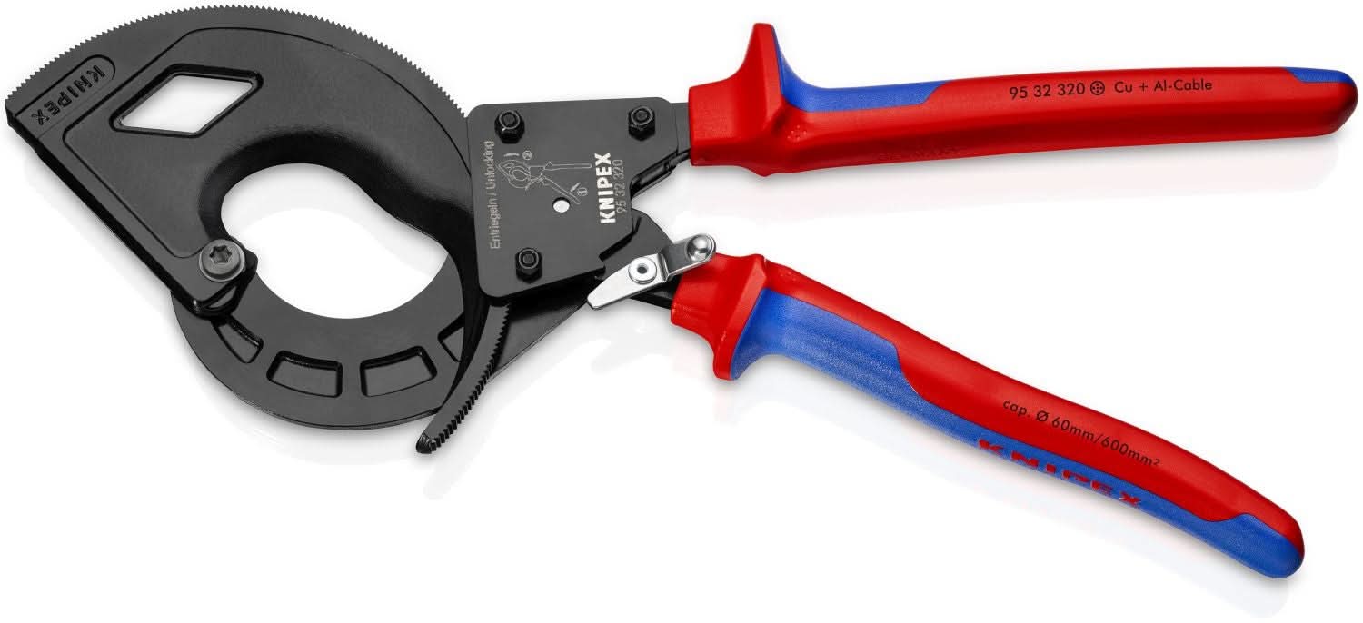 Knipex 95 32 320 3 Stage Drive Ratcheting Cable Cutter - Image 3