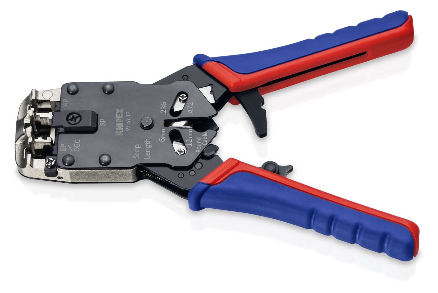 Knipex 97 51 12 Crimping Pliers-For 4, 6 and 8 Pole Western Plug Type - Image 3