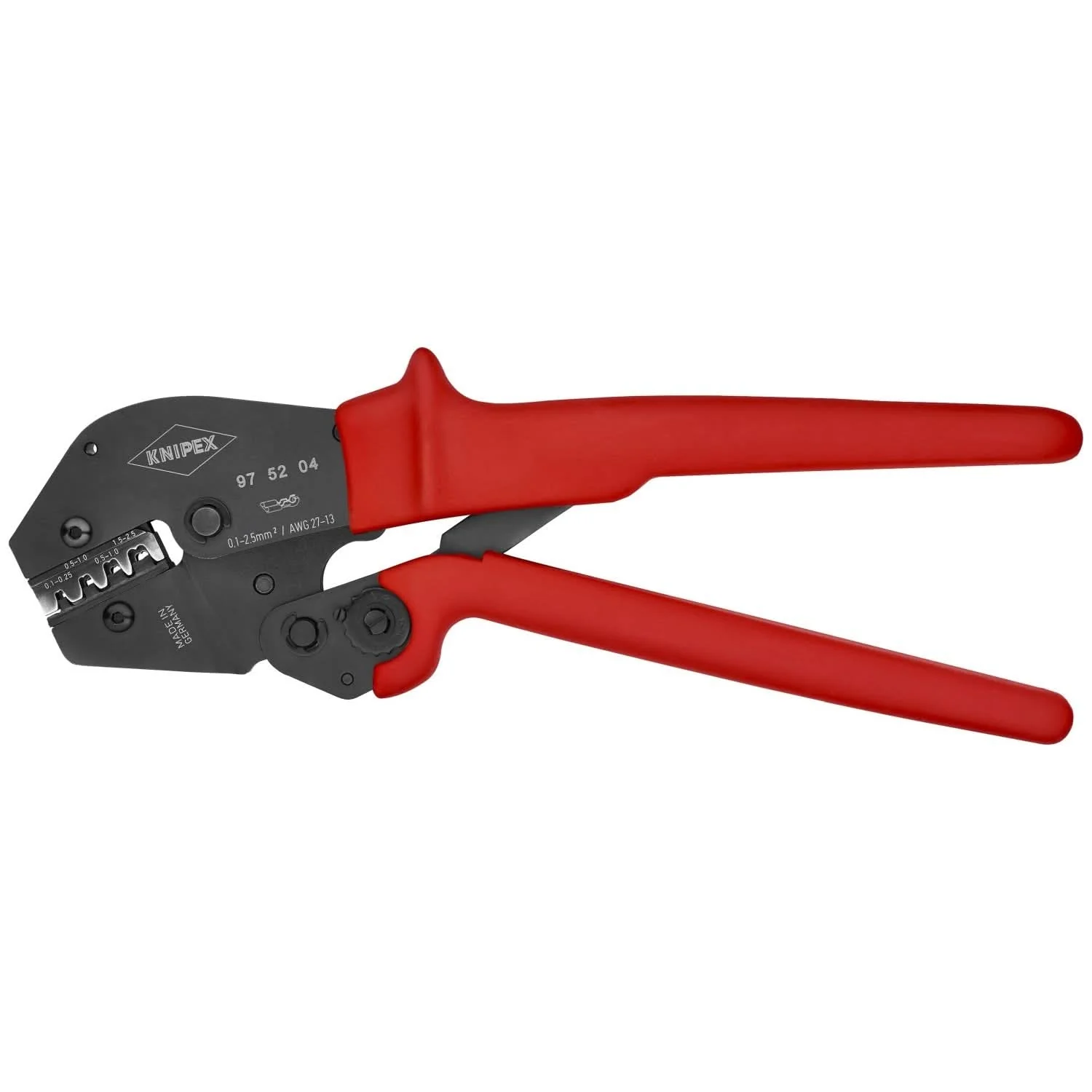 Knipex 97 52 04 Crimping Pliers For Non-Insulated Open Plug-Type Connectors (Plug Width 2.8 and 4.8 mm) - Image 1