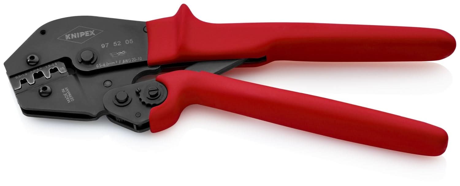 Knipex 97 52 05 Crimping Pliers For Non-Insulated Open Plug-Type Connectors (Plug Width 4.8 and 6.3 mm) - Image 2