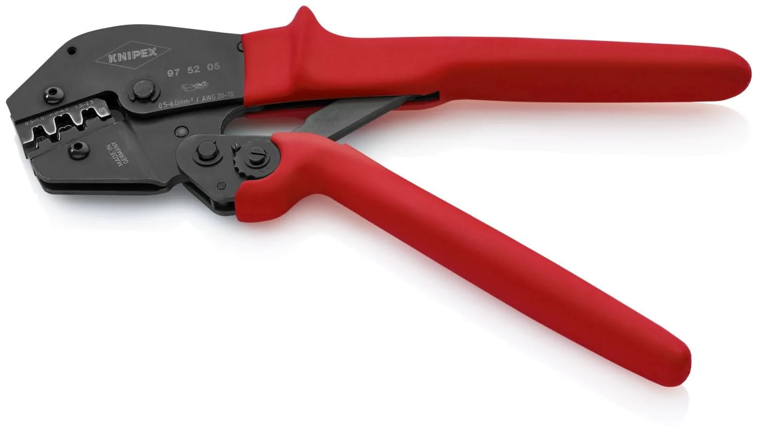 Knipex 97 52 05 Crimping Pliers For Non-Insulated Open Plug-Type Connectors (Plug Width 4.8 and 6.3 mm) - Image 3