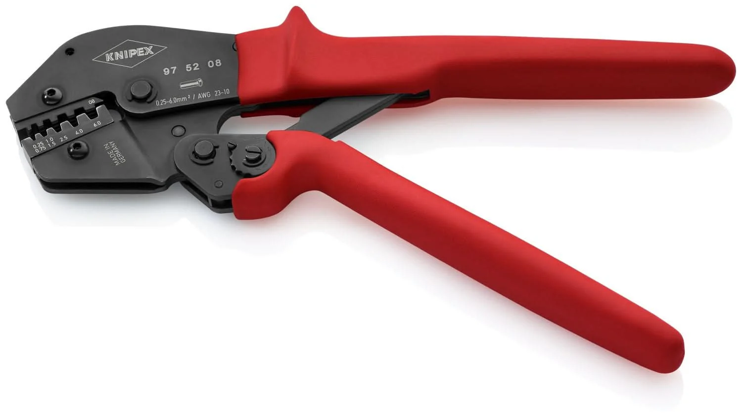 Knipex 97 52 08 Crimping Pliers For Insulated and Non-Insulated Wire Ferrules - Image 3