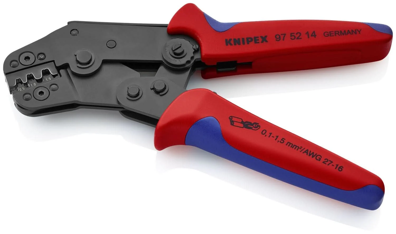 Knipex 97 52 14 Crimping Pliers For Non-Insulated Open Plug-Type Connectors (Plug Width 2.8 and 4.8 mm) - Image 3