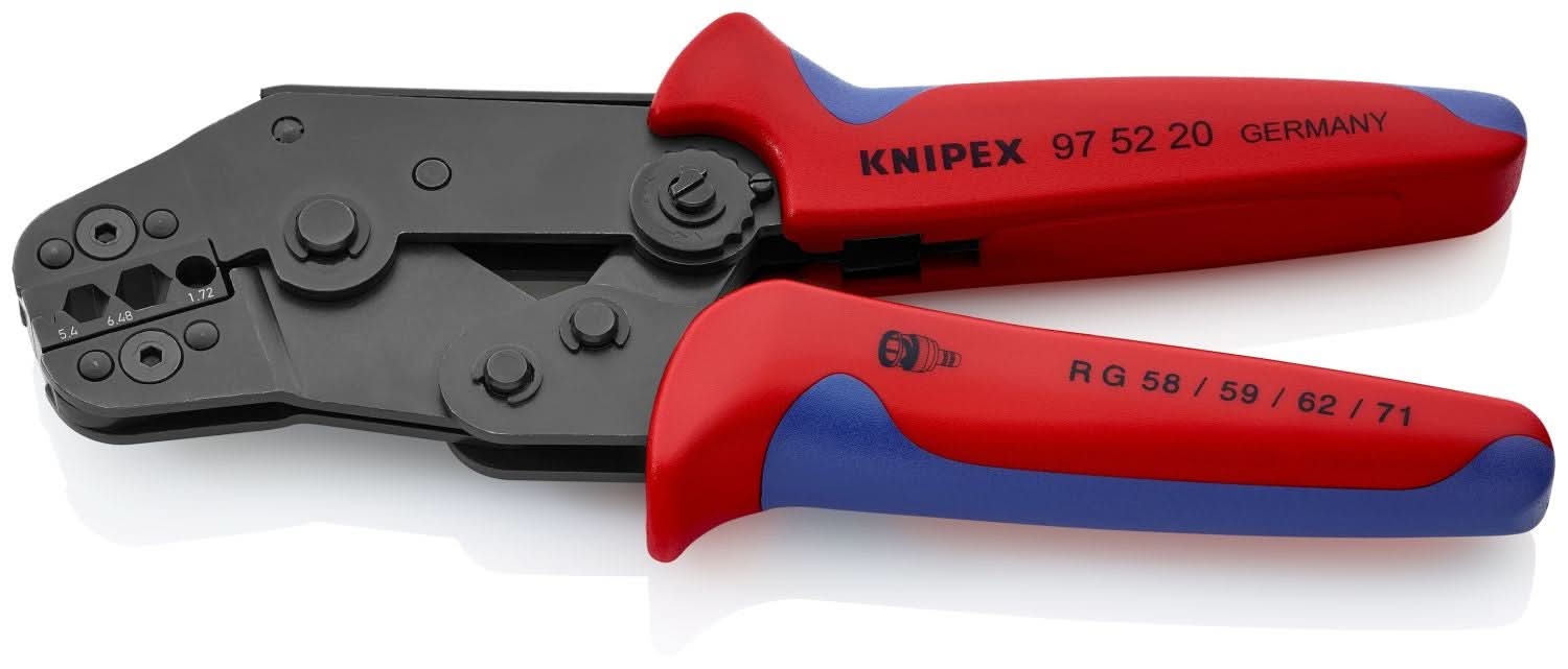 Knipex 97 52 20 Crimping Pliers for COAX, BNC and TNC Connectors RG 58/59/62/71/223 - Image 2