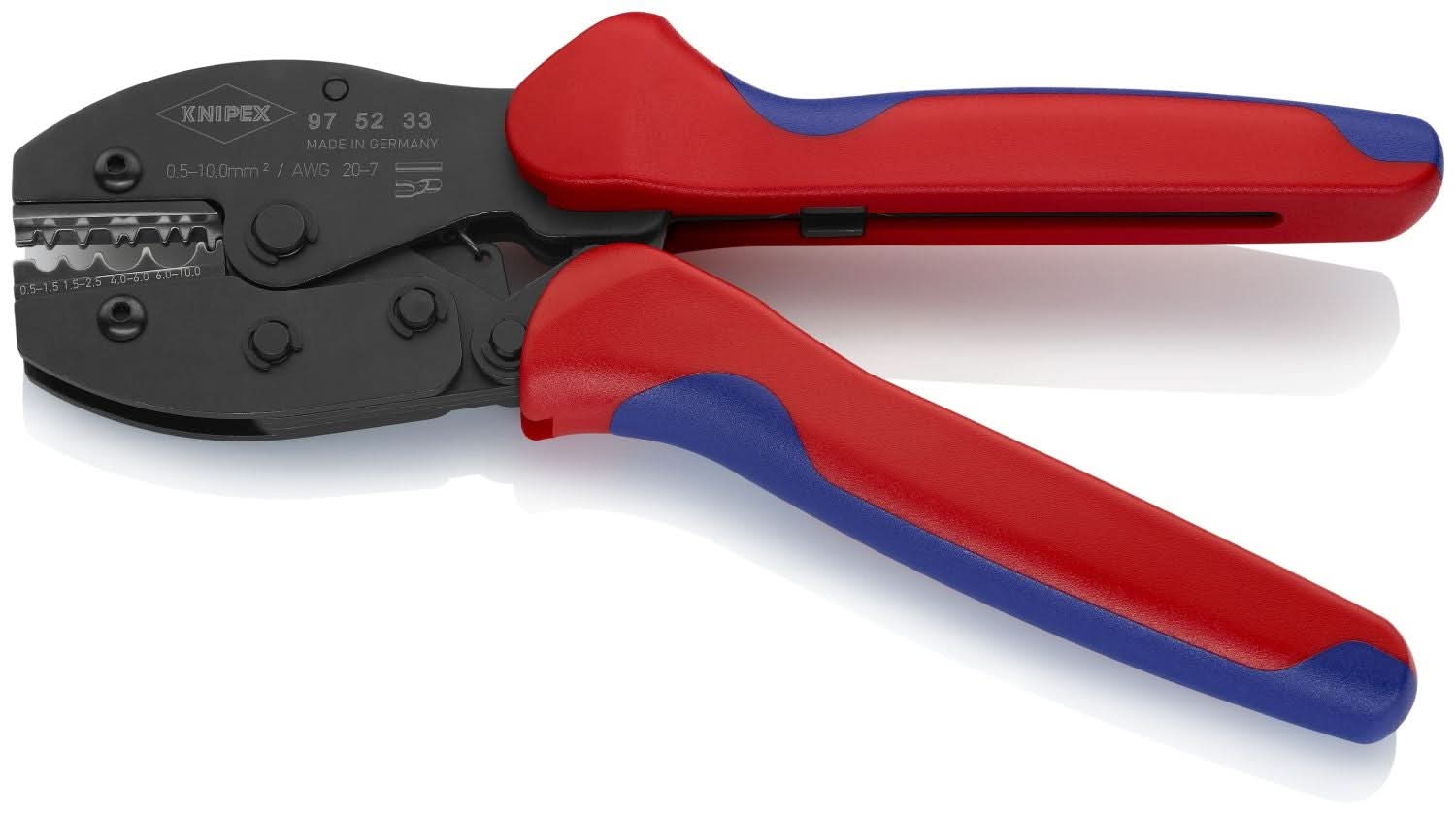 Knipex 97 52 33 Crimping Pliers For Non-insulated Crimp Terminals, Tube and Compression Cable Lugs - Image 3