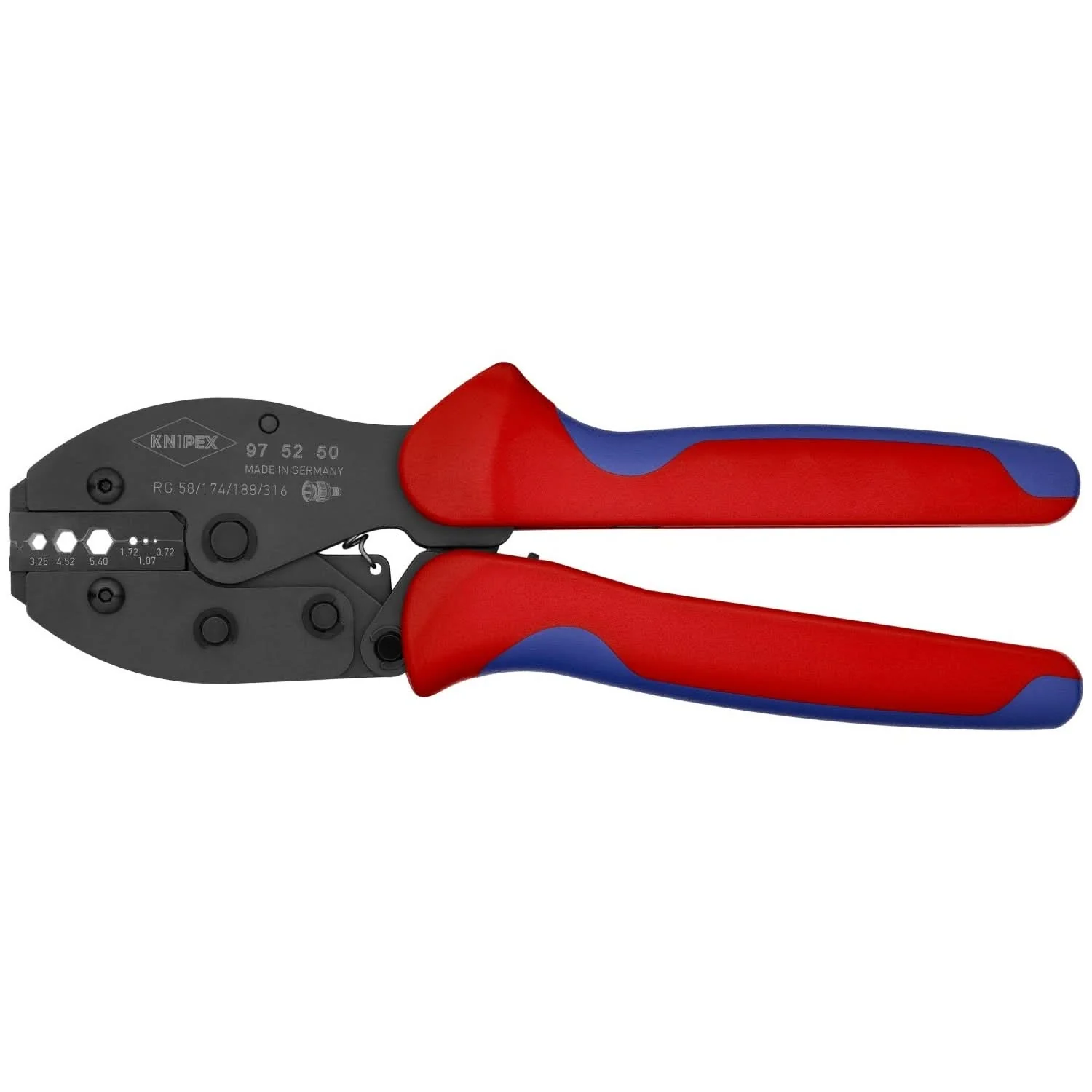 Knipex 97 52 50 Crimping Pliers For COAX, BNC and TNC Connectors For RG58/174/188/316 - Image 1