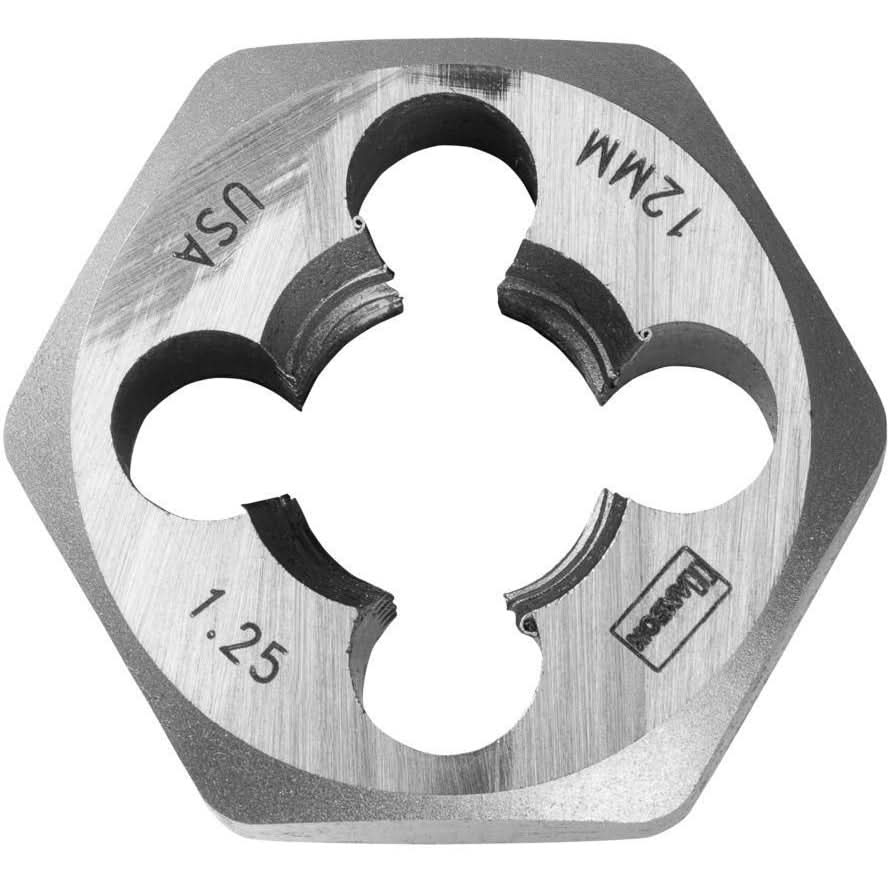 Irwin 9742 HANSON Hexagon Metric Dies (HCS) 12 mm - 1.25 - Image 1