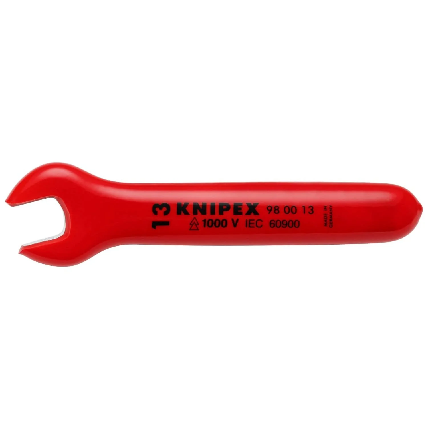 Knipex 98 00 13 Open End Wrench-1000V Insulated 13 mm - Image 1