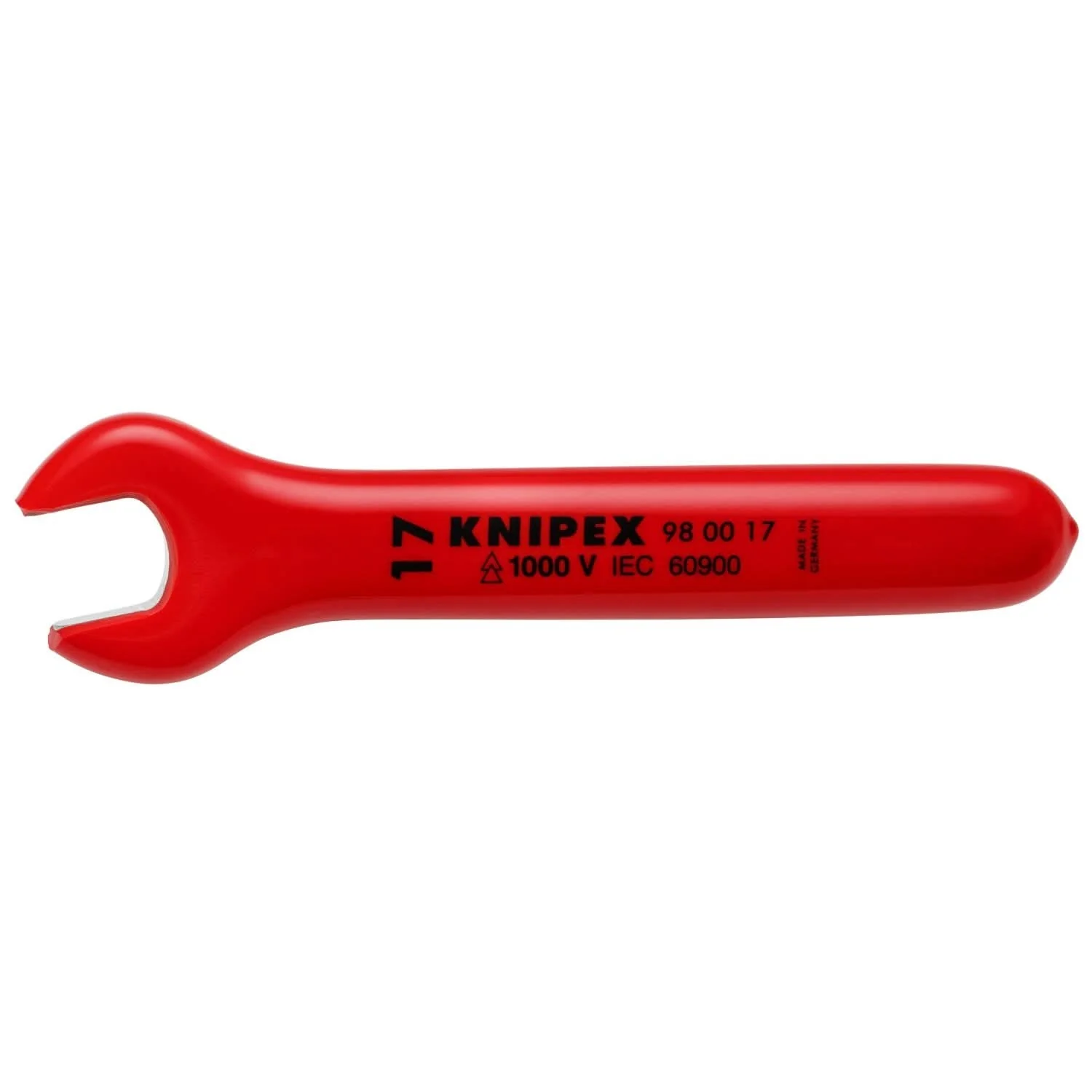 Knipex 98 00 17 Open End Wrench-1000V Insulated 17 mm - Image 1