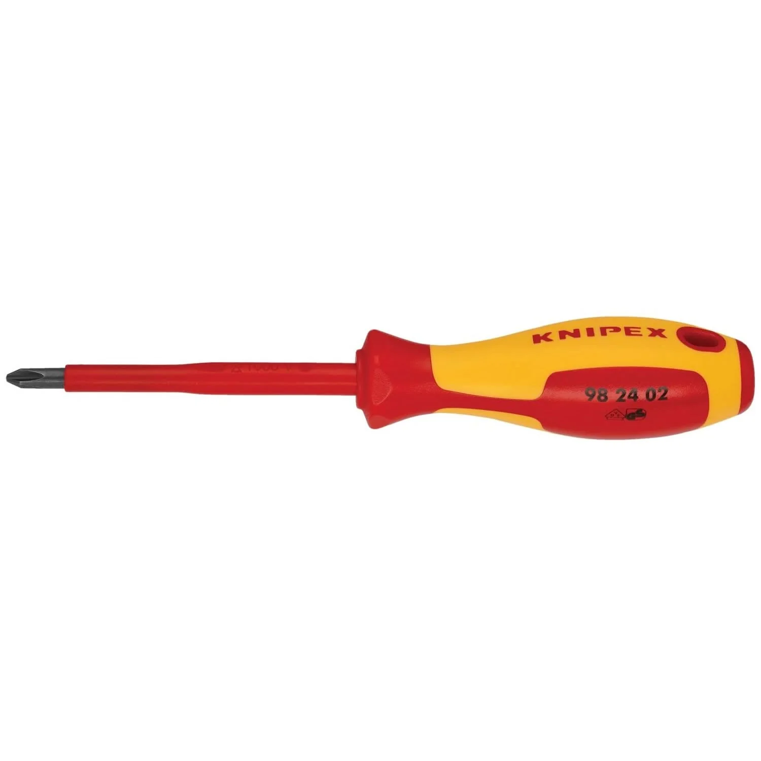 Knipex 98 24 02 Phillips Screwdriver, 4″-1000V Insulated, P2