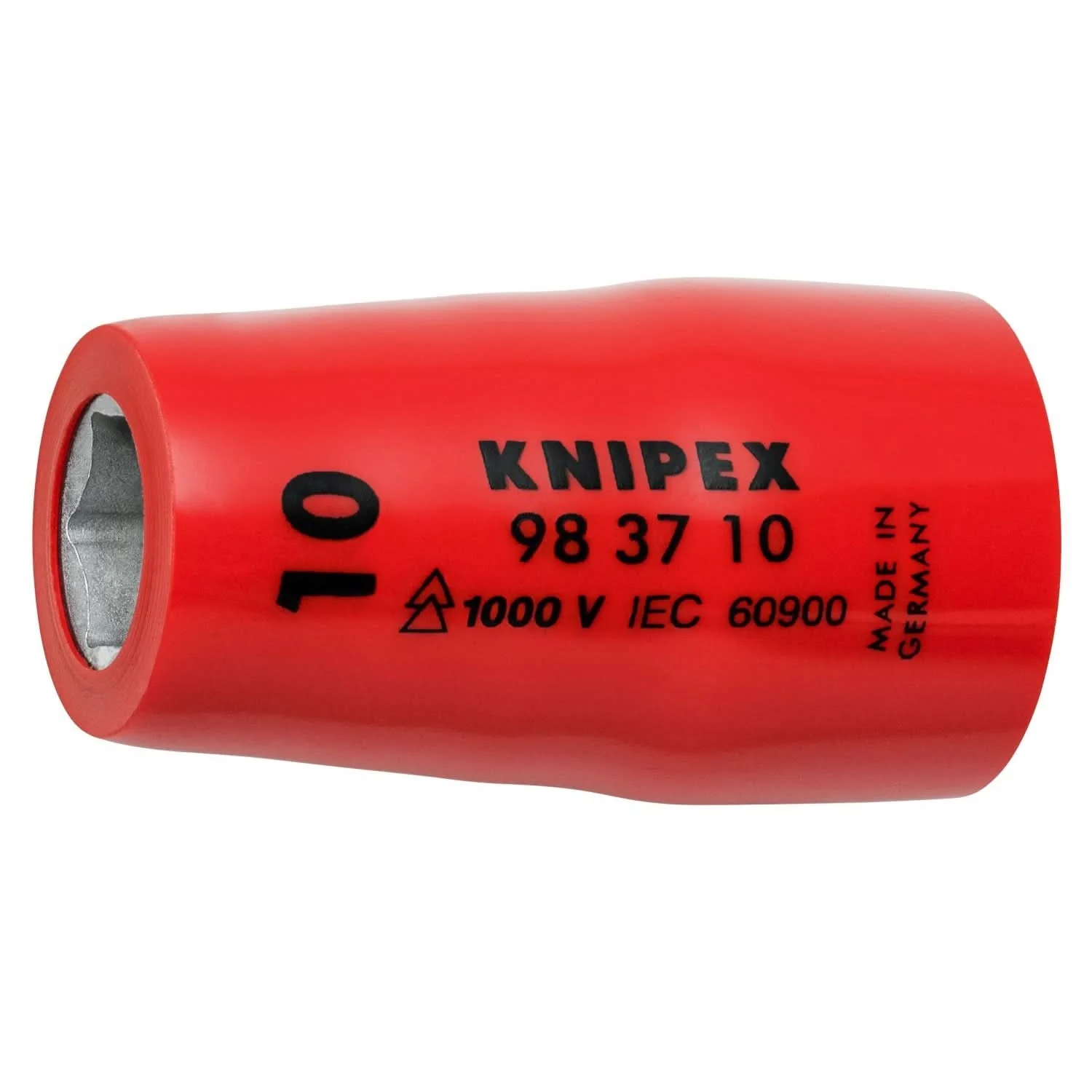 Knipex 98 37 10 Hex Socket, 3/8" Drive-1000V Insulated, 10 mm - Image 1