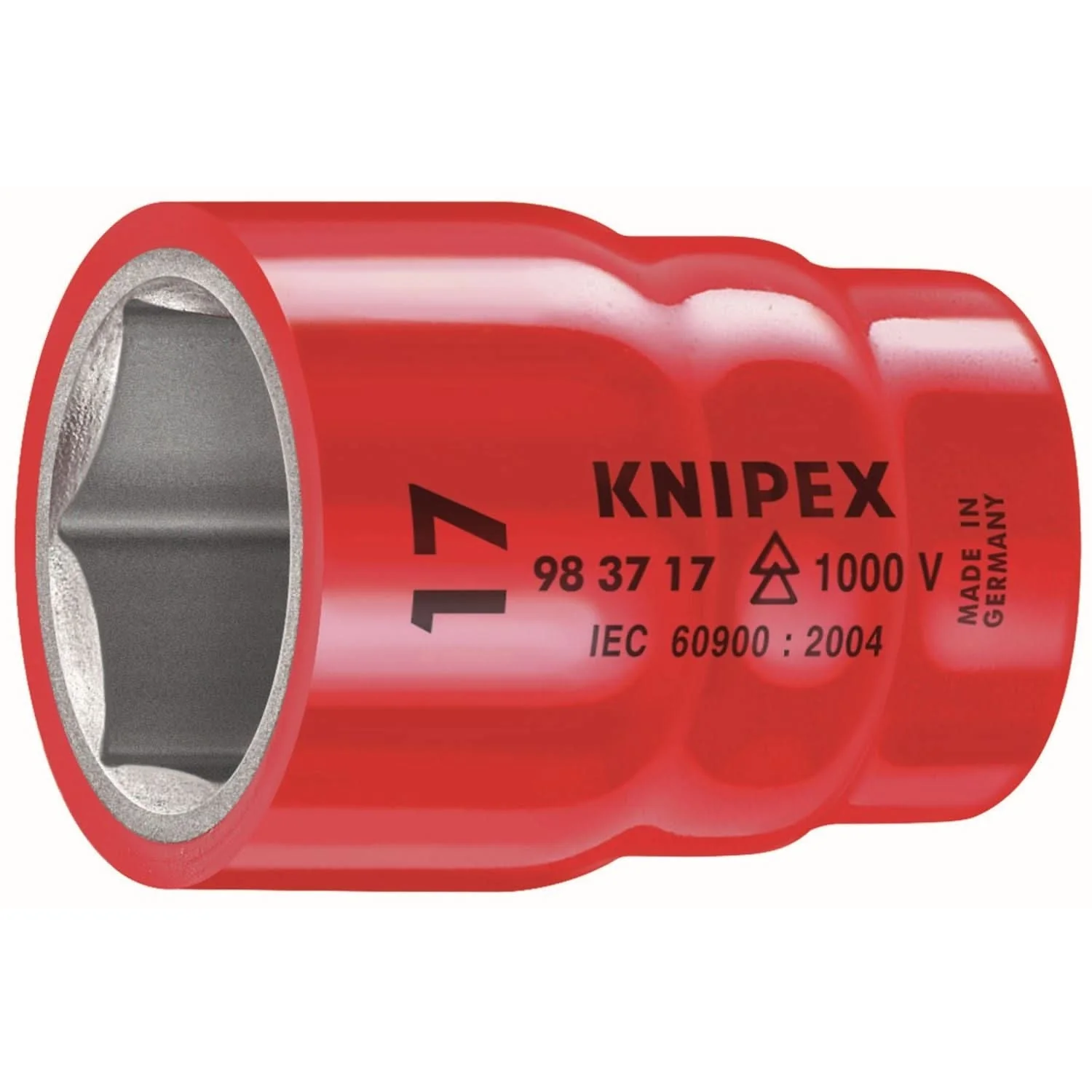 Knipex 98 37 16 Hex Socket, 3/8" Drive-1000V Insulated, 16 mm - Image 1