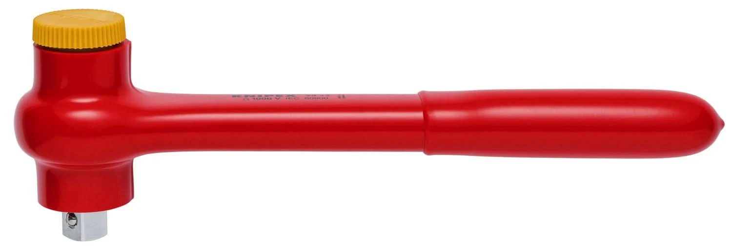 Knipex 98 42 Reversible Ratchet, 1/2" Drive-1000V Insulated - Image 2