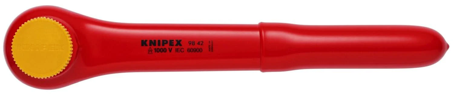 Knipex 98 42 Reversible Ratchet, 1/2" Drive-1000V Insulated - Image 3
