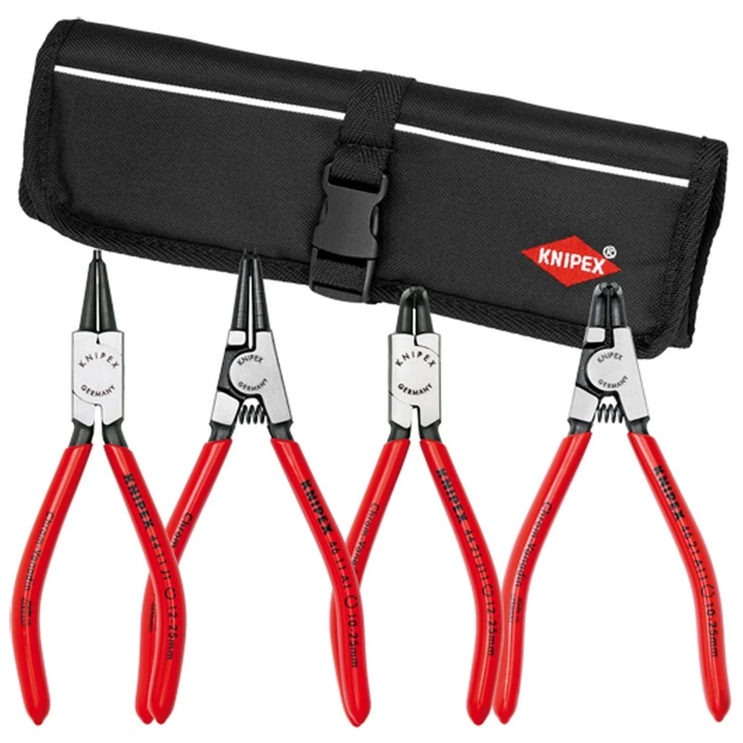 Knipex 9K 00 19 52 US 4 Pc Snap Ring Set In Pouch-Straight and 90 Degree - Image 1